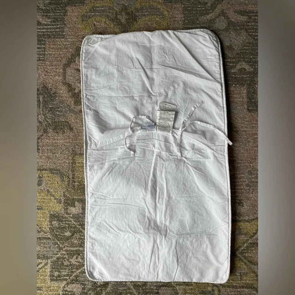 Shabby Chic White Quilted Tie Back Bed Pillow Sham